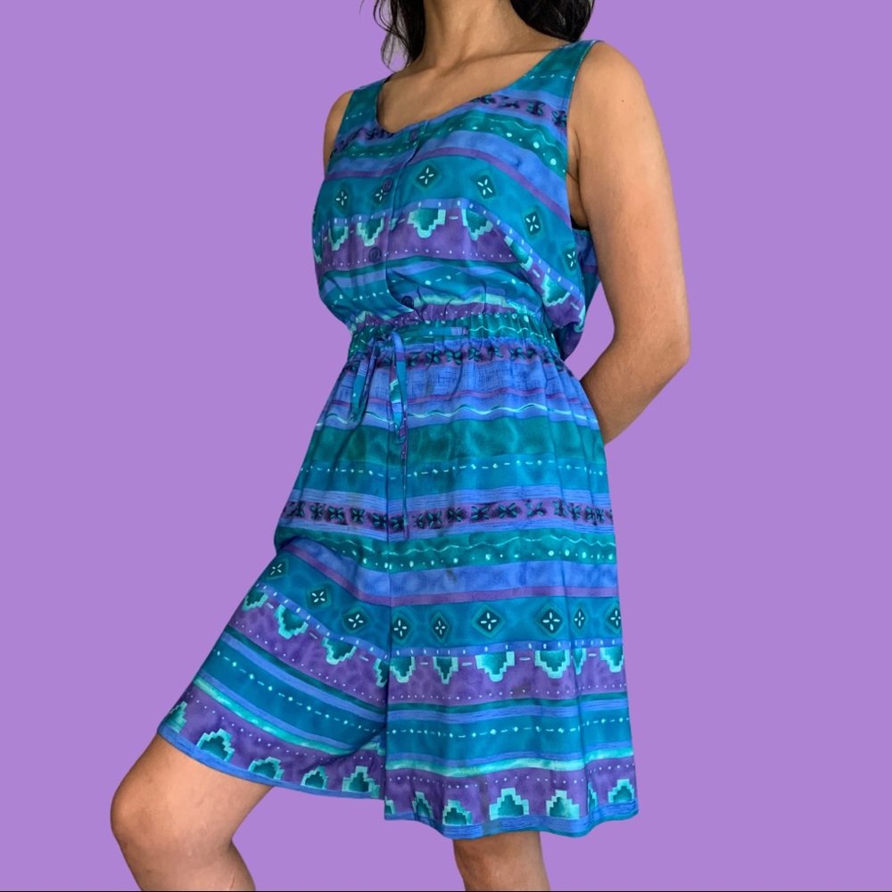 Vintage 90s sleeveless long shorts romper